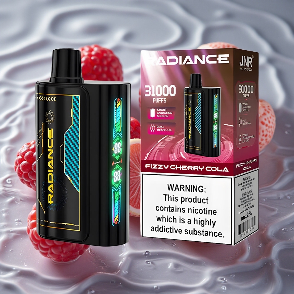 JNR Radiance 31000 Puffs Vienkartinis Vape Fizinė Vyšnių Kola