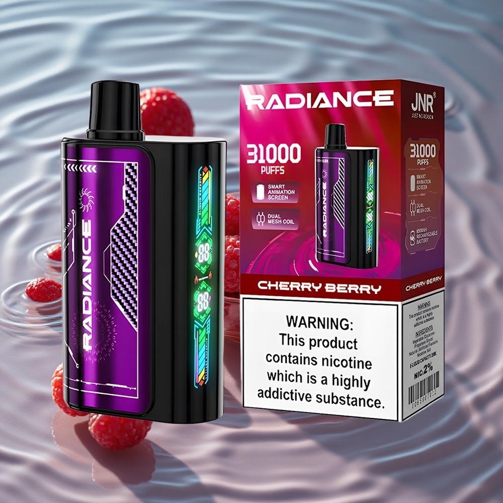 JNR Radiance 31000 Puffs Vienkartinis Vape Vyšnia Uoga