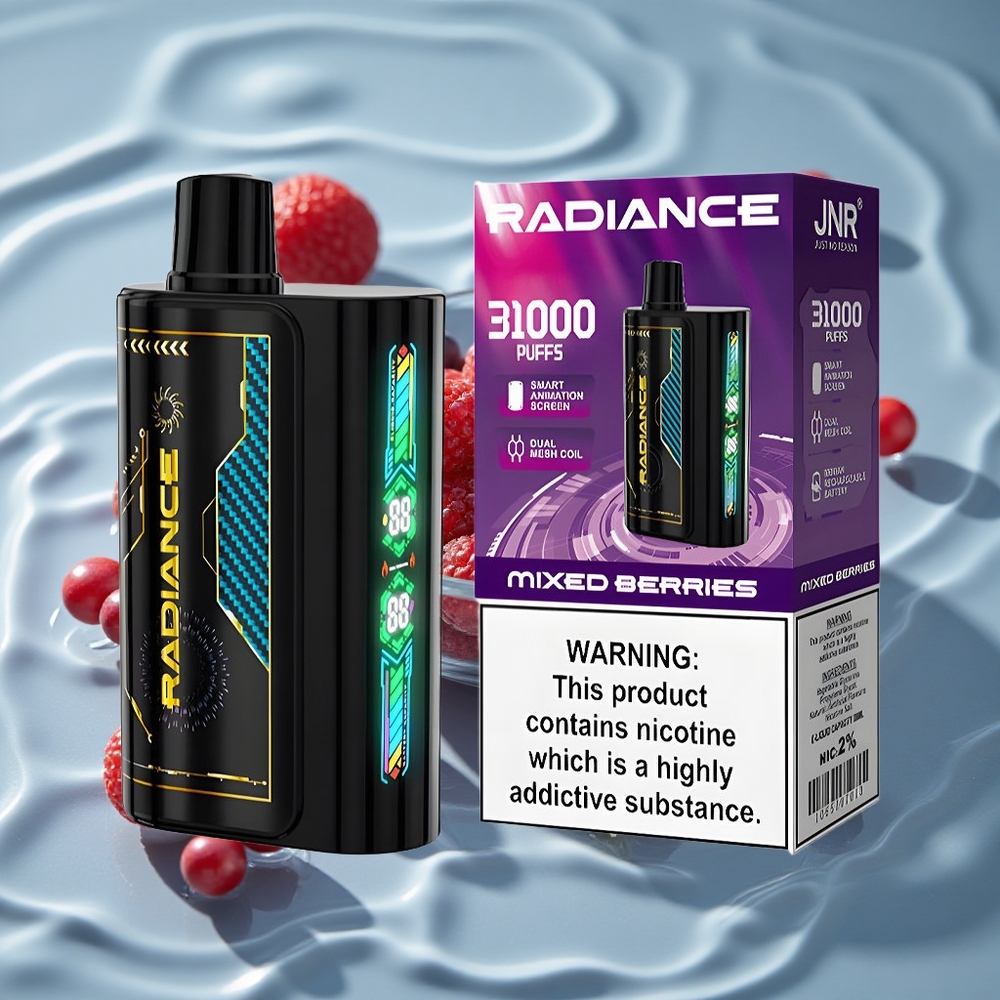 JNR Radiance 31000 Puffs Vienkartinis Vape Įvairių Uogų