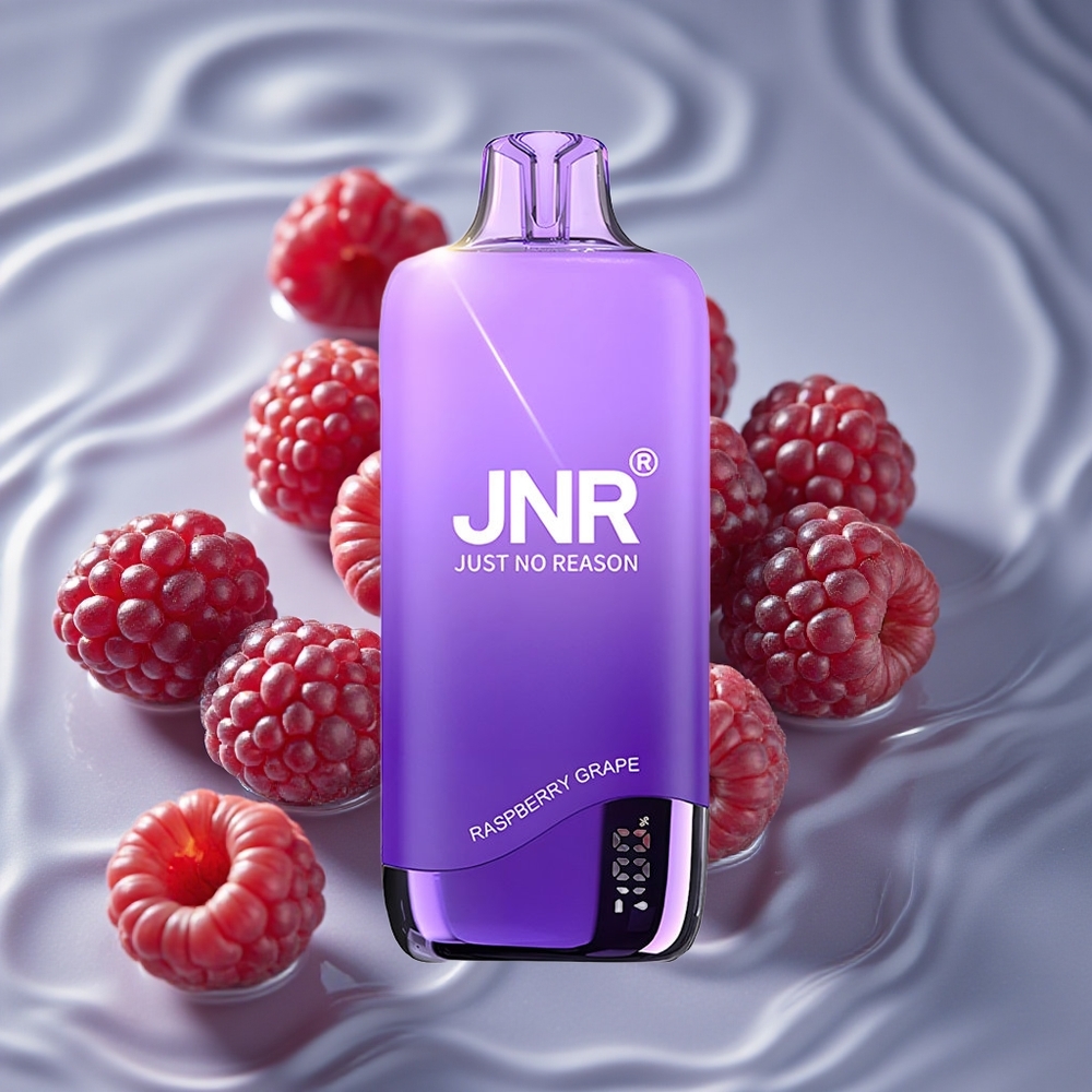 JNR Rainbow 10500 Puffs Vienkartinis Vape Avietės Vynuogės