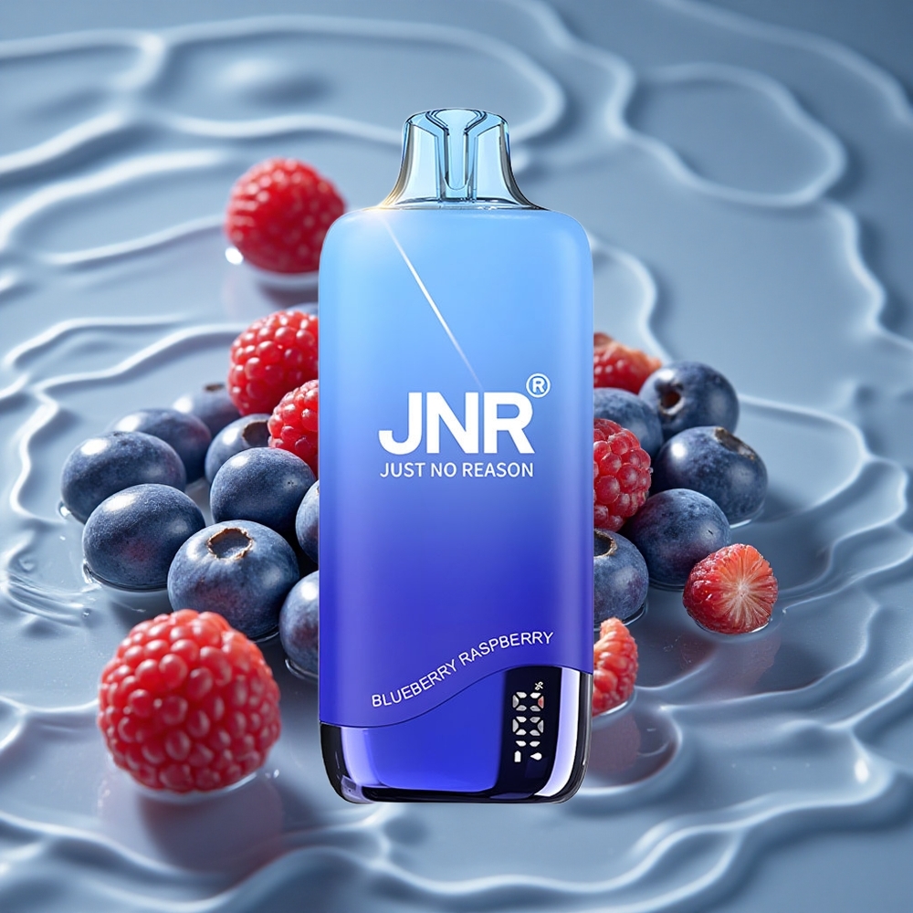 JNR Rainbow 10500 Puffs Vienkartinis Vape Mėlynųjų Gervuogių Aviečių