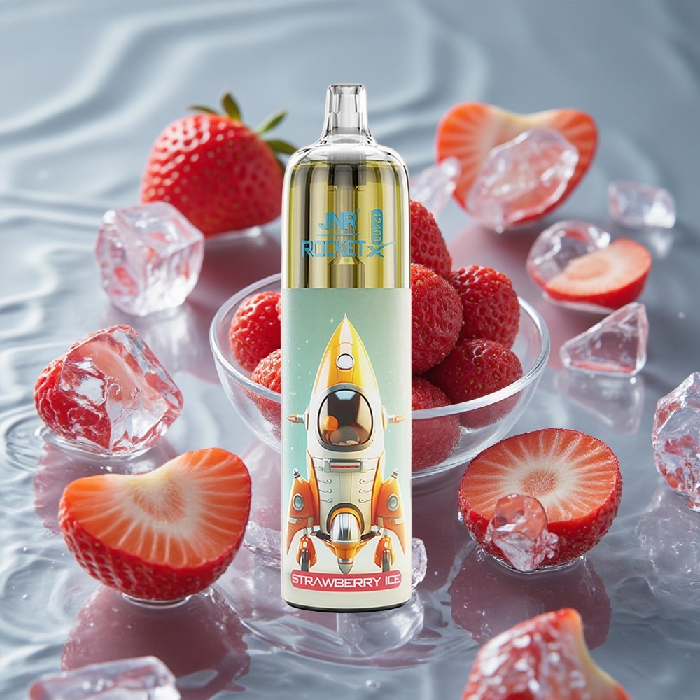 JNR Rocket-X 12400 Puffs Vienkartinis Vape Braškės Ledas