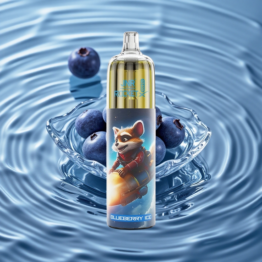 JNR Rocket-X 12400 Puffs Vienkartinis Vape Mėlynų Uogų Ledas