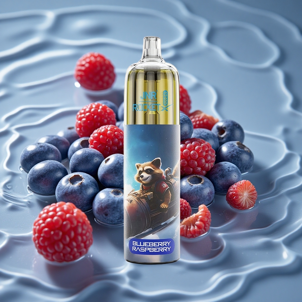 JNR Rocket-X 12400 Puffs Vienkartinis Vape Mėlynųjų Aviečių Avietė