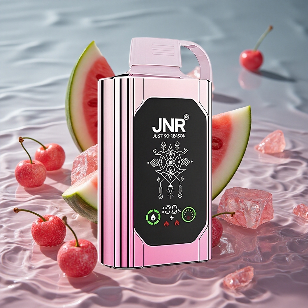 JNR Shisha Hookah Box 20500 Puffs Vienkartinis Vape Vyšnių Arbūzo Šaldymas