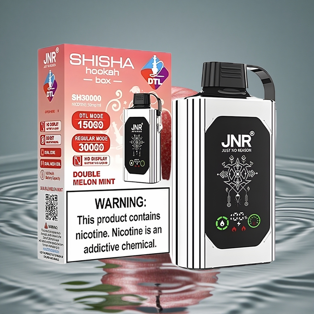 JNR Shisha Hookah Dvigubas Obuolys 20500 Puffs Vienkartinis Vape