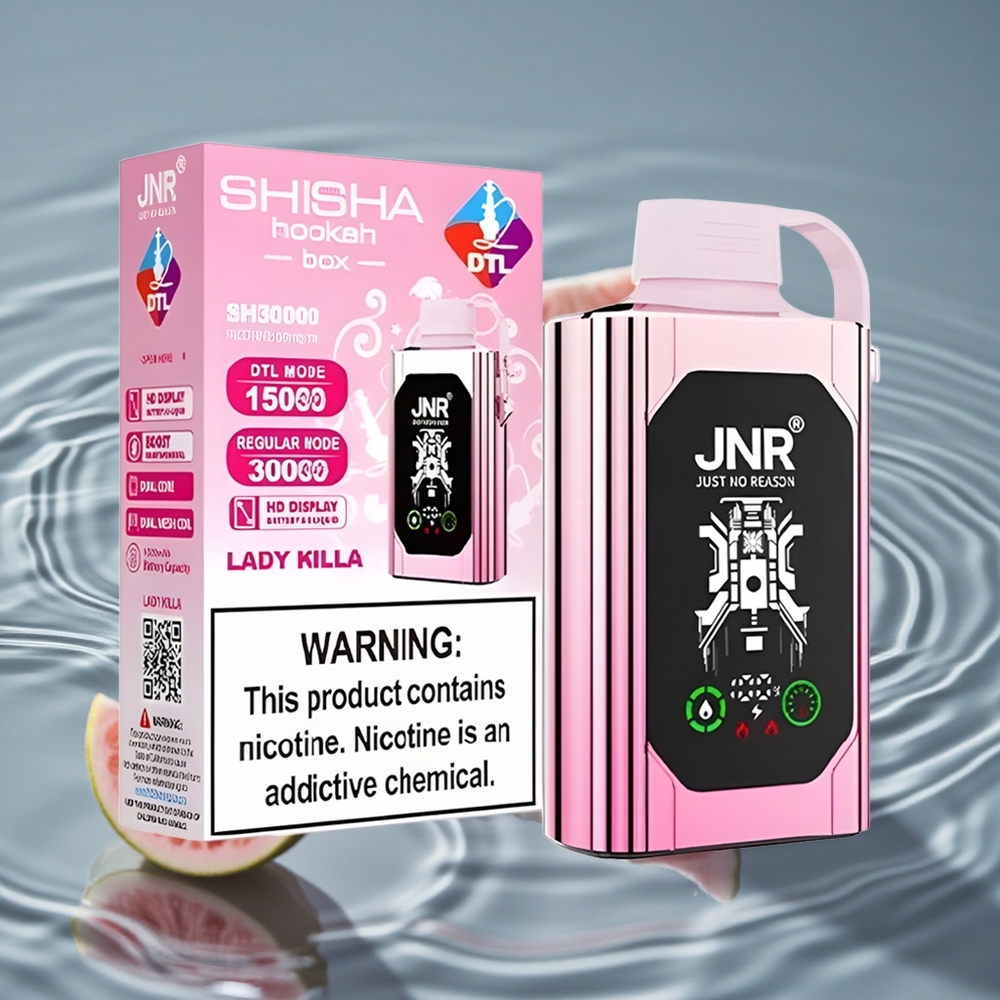 JNR Shisha Hookah Dvigubas Tinklelis 20500 Puffs Vienkartinis Vape Lady Killa