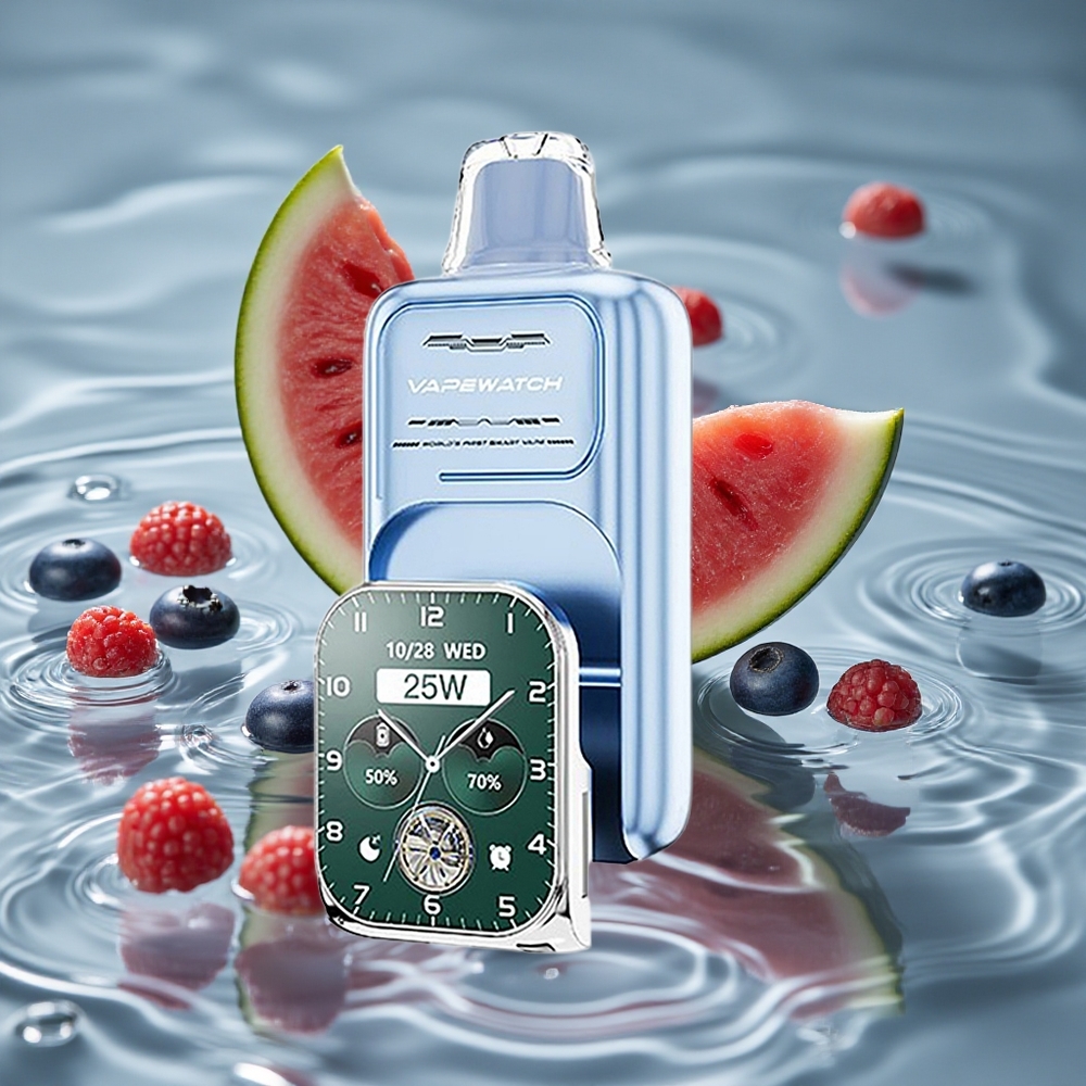 JNR VapeWatch 30000 Puffs 19mL Skystis Mėlynųjų Arbūzų