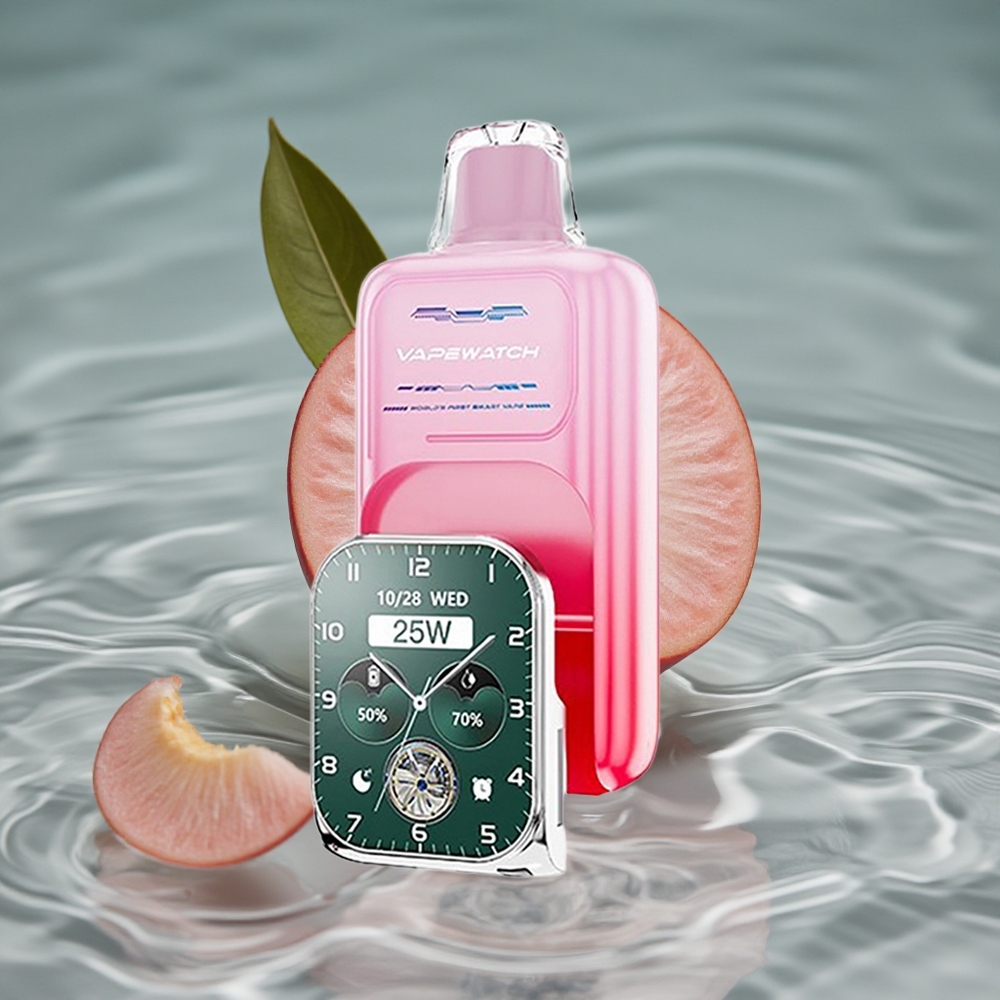 JNR VapeWatch 30000 Puffs Vienkartinis Vape Persikas Gruzijoje