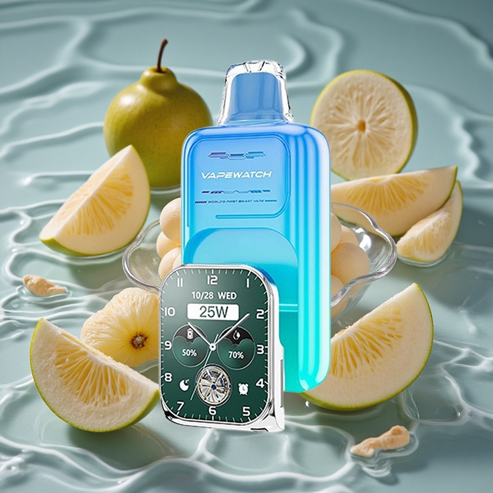 JNR VapeWatch 30000 Puffs Vienkartinis Vape Rūgštus Obuolys Ledas