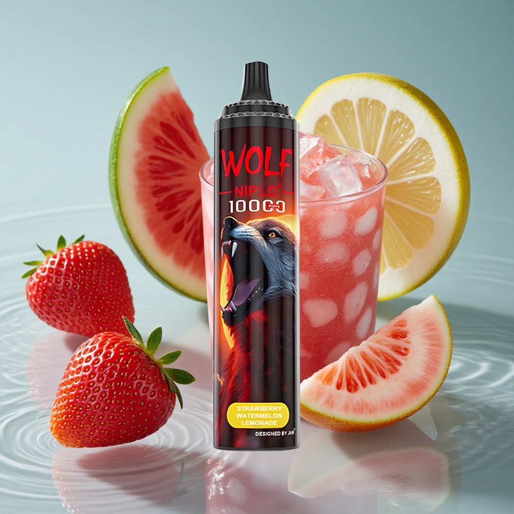 JNR Wolf Niplo 10000 Puffs Braškės Arbūzas Limonadas