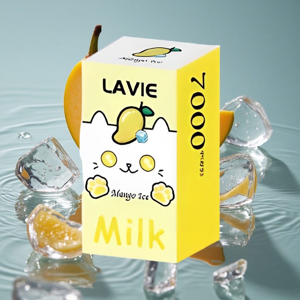 LAVIE Pienas 7000 Puffs Mango Ledas Vienkartinis Vape