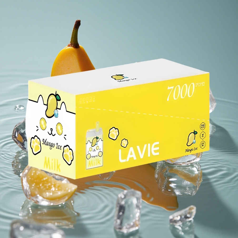 LAVIE Pienas 7000 Puffs Mango Ledas Vienkartinis Vape