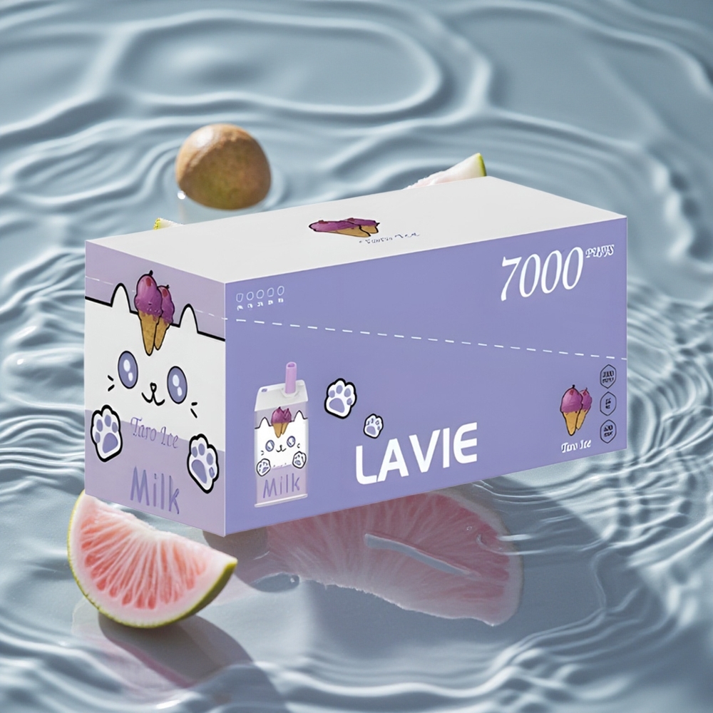 LAVIE Pienas 7000 Puffs Nešiojamasis Vaporizatorius Taro Ledas