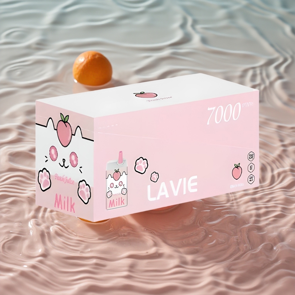 LAVIE Pienas 7000 Puffs Persikų Sultys Vienkartinis Vape