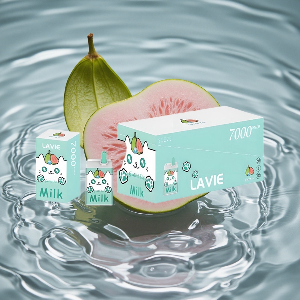 LAVIE Pienas 7000 Puffs Vienkartinis Vape Guava Ledas