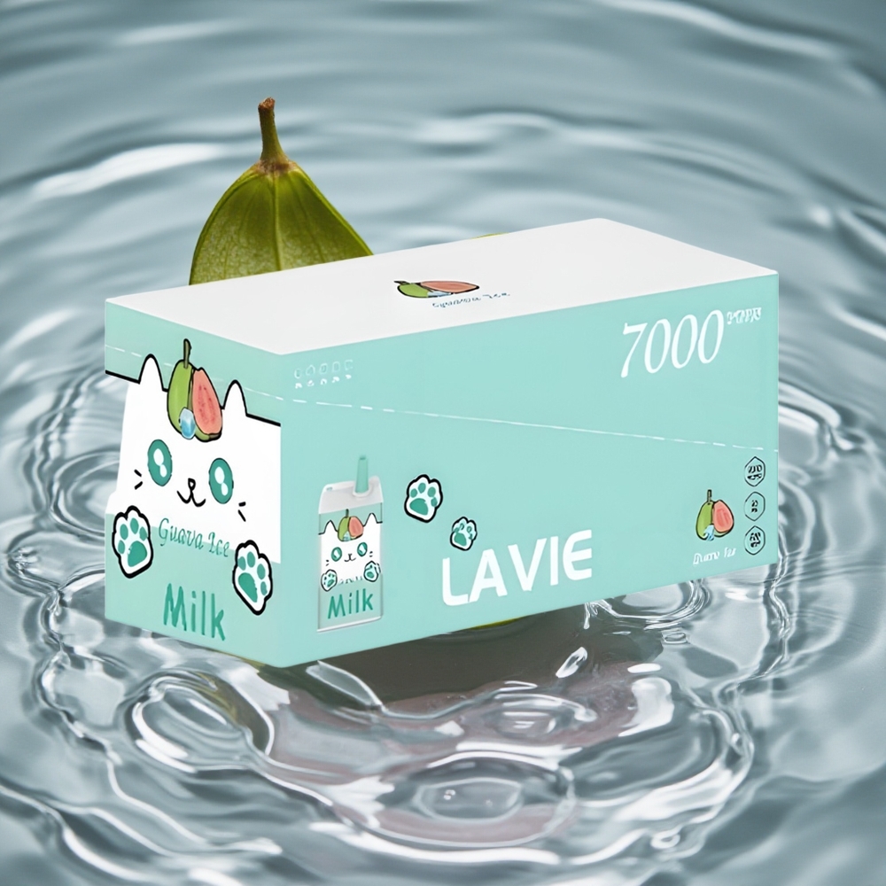 LAVIE Pienas 7000 Puffs Vienkartinis Vape Guava Ledas