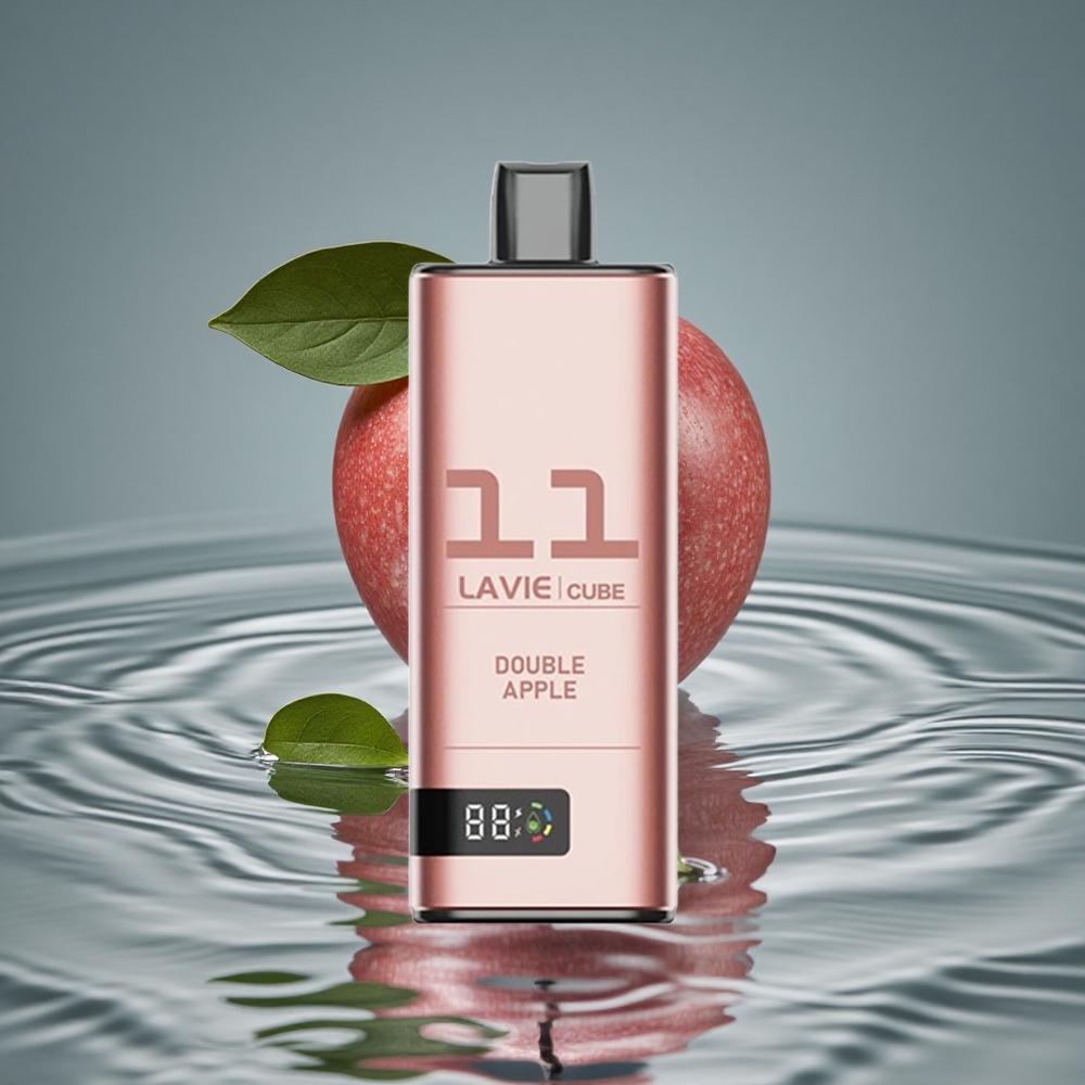 Lavie Cube 20000 Puffs Vienkartinis Vape Dvigubas Obuolys