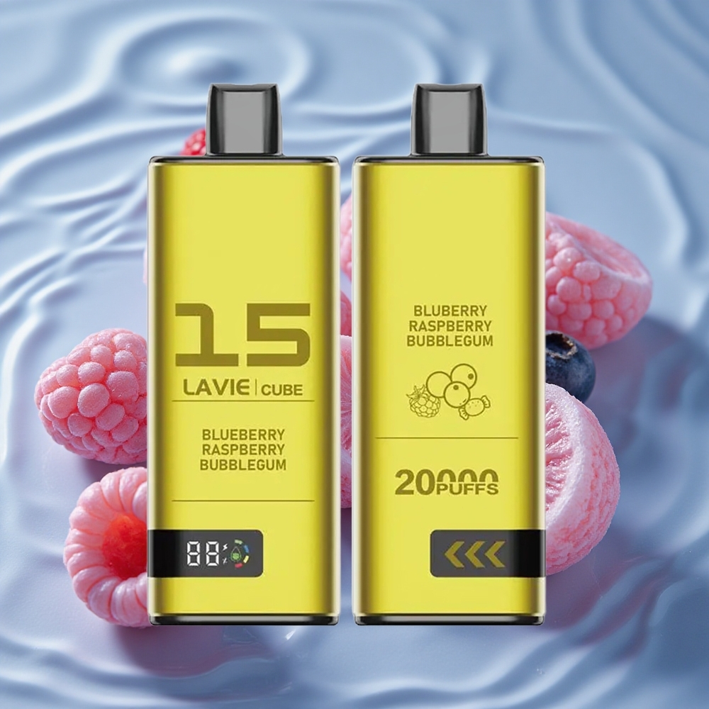 Lavie Cube 20000 Puffs Vienkartinis Vape Mėlynųjų Aviečių Avietinė Sąmoška