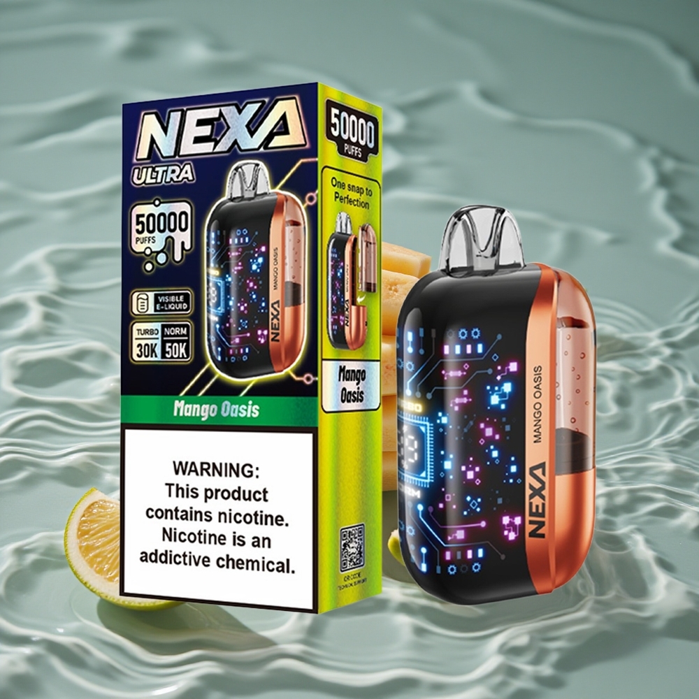 NEXA Ultra 50K Vienkartinis Vapas su 50000 Traukimų Mango Oazė