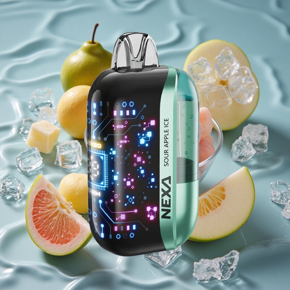 NEXA Ultra 50K Vienkartinis Vape 50000 Puffs Sour Apple Ice
