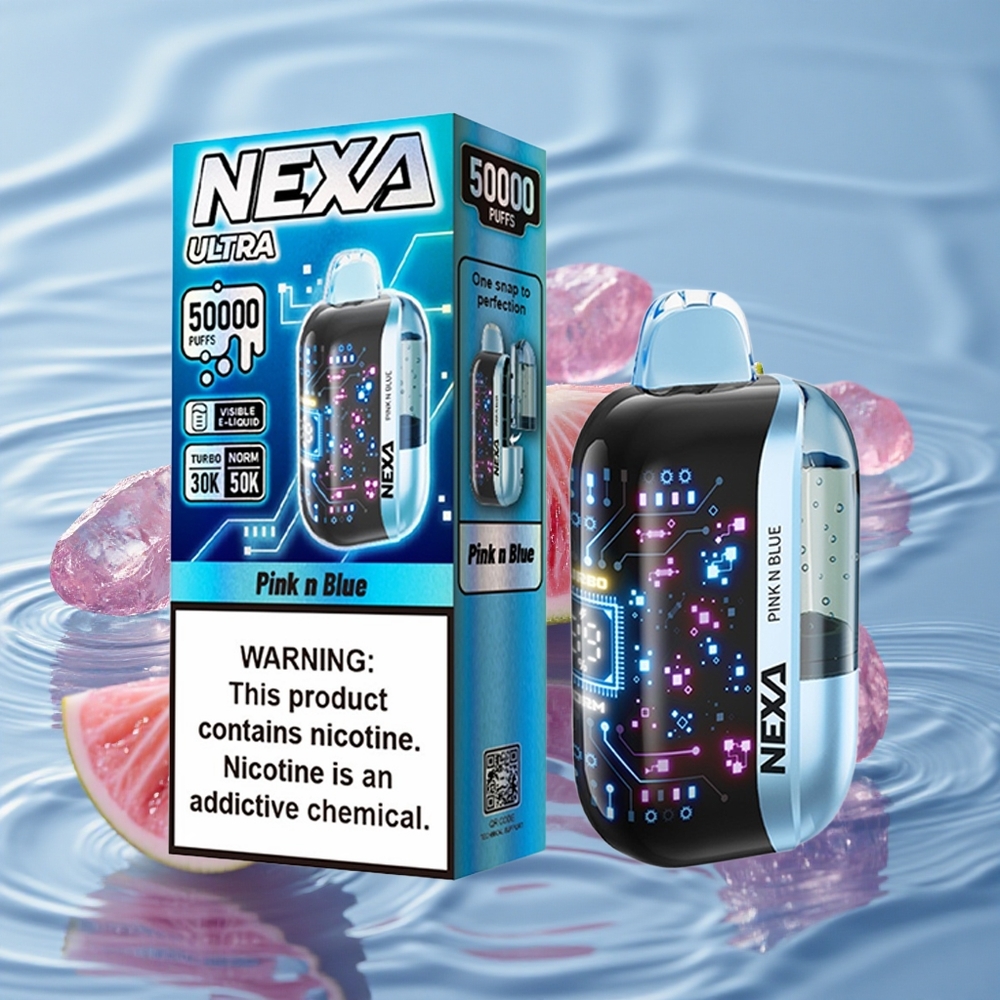 NEXA Ultra 50K Vienkartinis Vape 50000 Traukiai Raudona Mėlyna