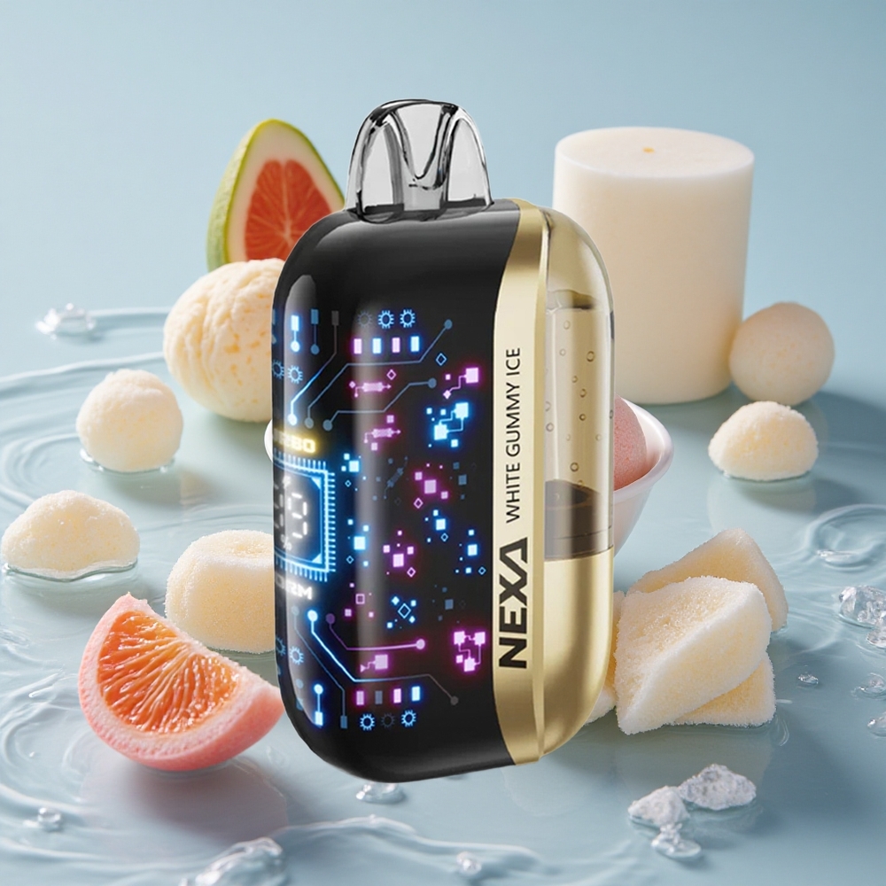 NEXA Ultra 50K Vienkartinis Vape 50000 Traukimų Baltasis Guminukas Ledas