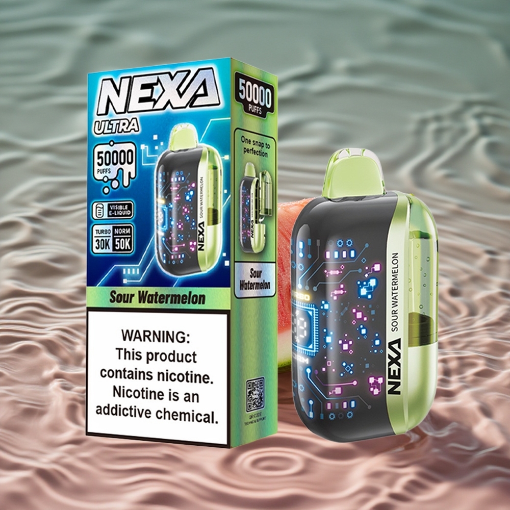NEXA Ultra 50K Vienkartinis Vape Rūgščias Arbūzas su 50000 Traukimų