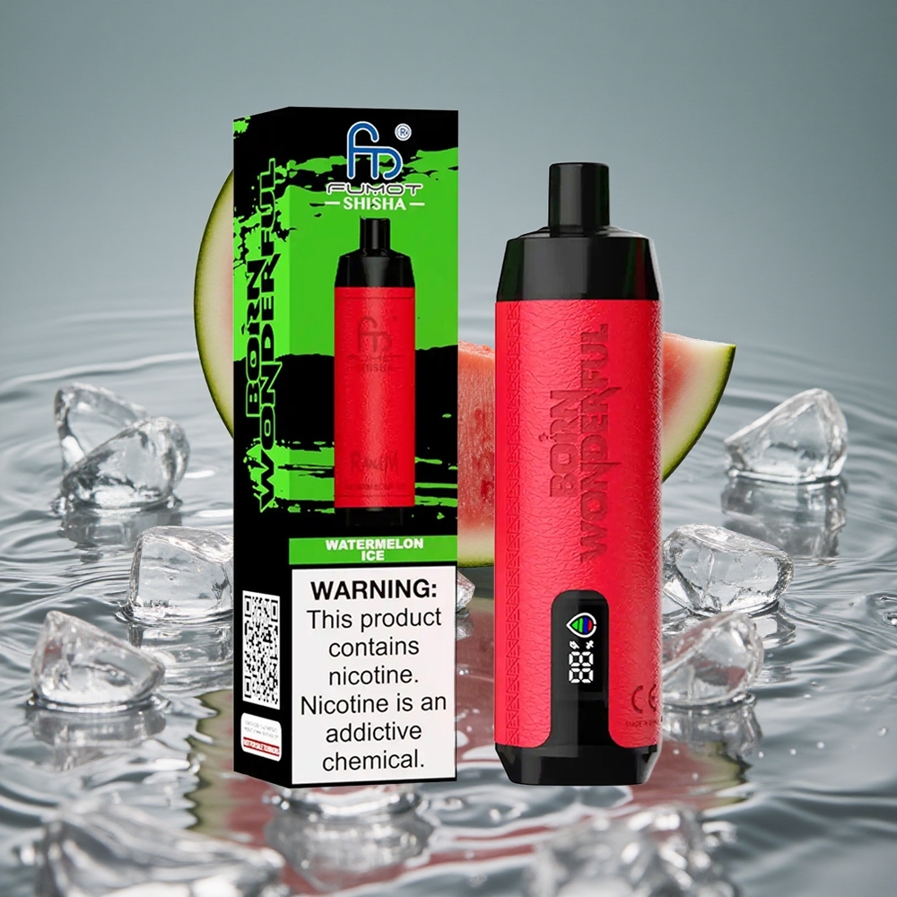 RandM Fumot Shisha 10000 Puffs Vienkartinis Vape Arbūzas Ledas