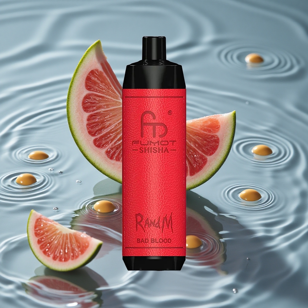 RandM Fumot Shisha 10000 Puffs Vienkartinis Vape Bad Blood