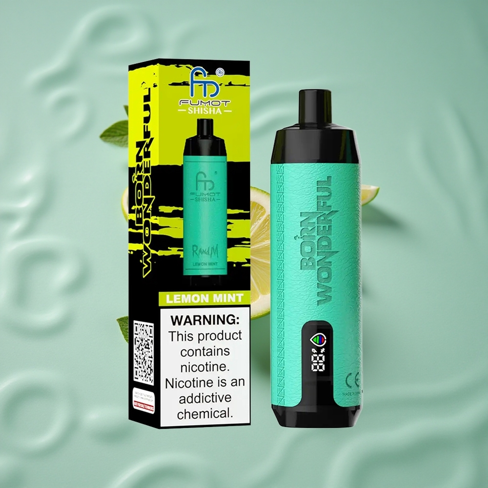 RandM Fumot Shisha 10000 Puffs Vienkartinis Vape Citrinų Mėtų