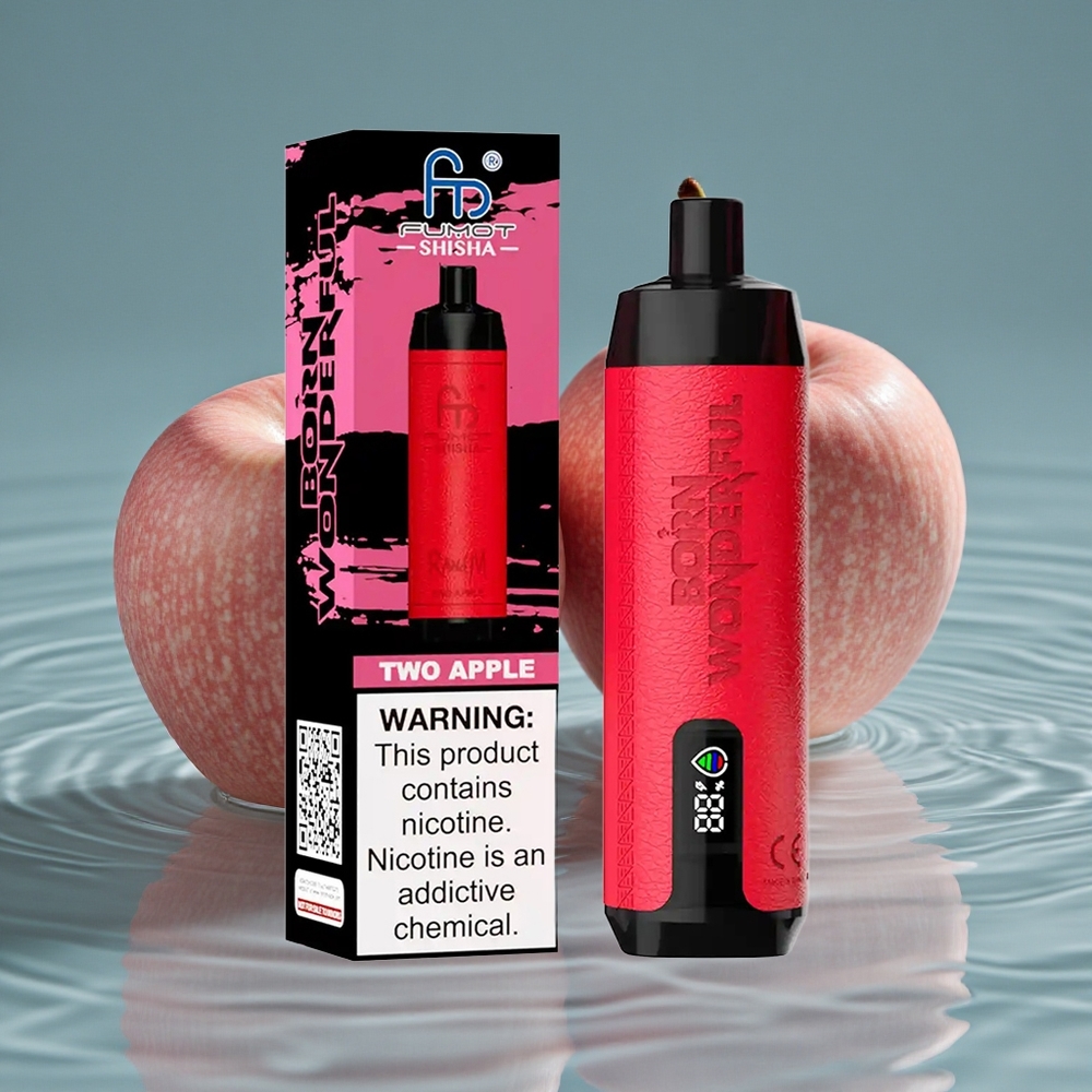 RandM Fumot Shisha 10000 Puffs Vienkartinis Vape Dvi Obuolio