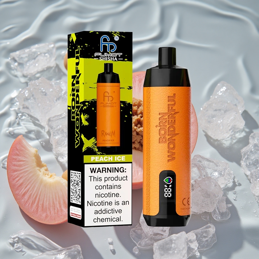 RandM Fumot Shisha 10000 Puffs Vienkartinis Vape Persikų Ledas