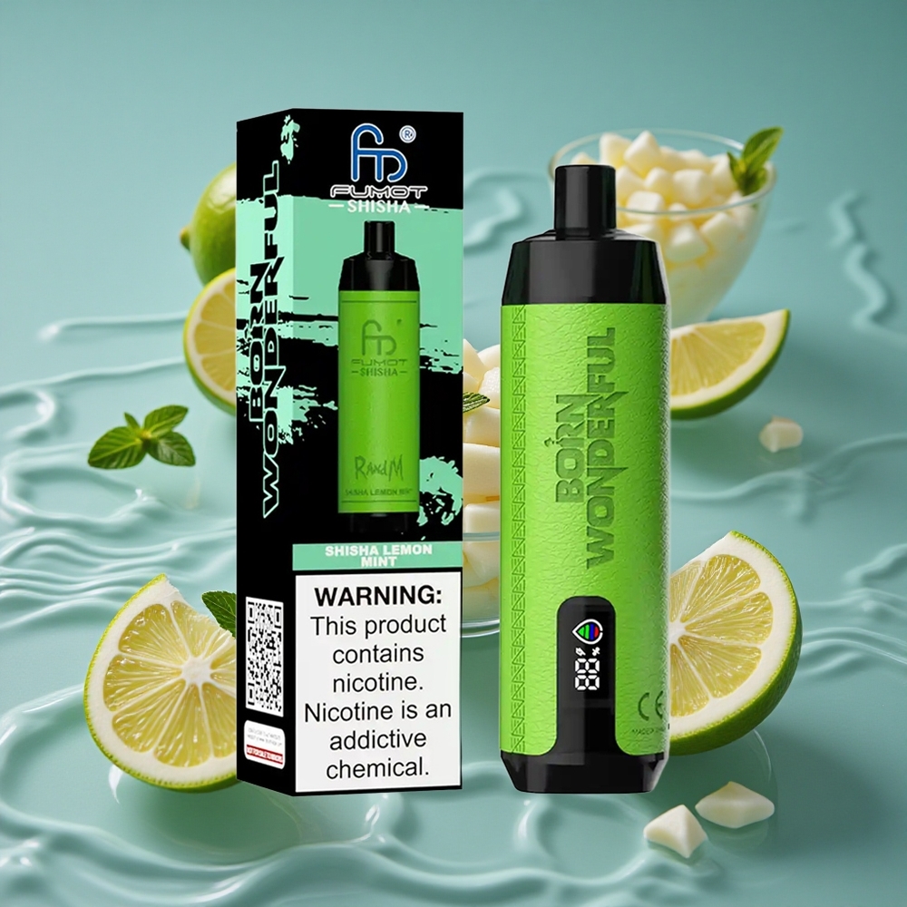 RandM Fumot Shisha 10000 Puffs Vienkartinis Vape Shisha Citrina Mėta