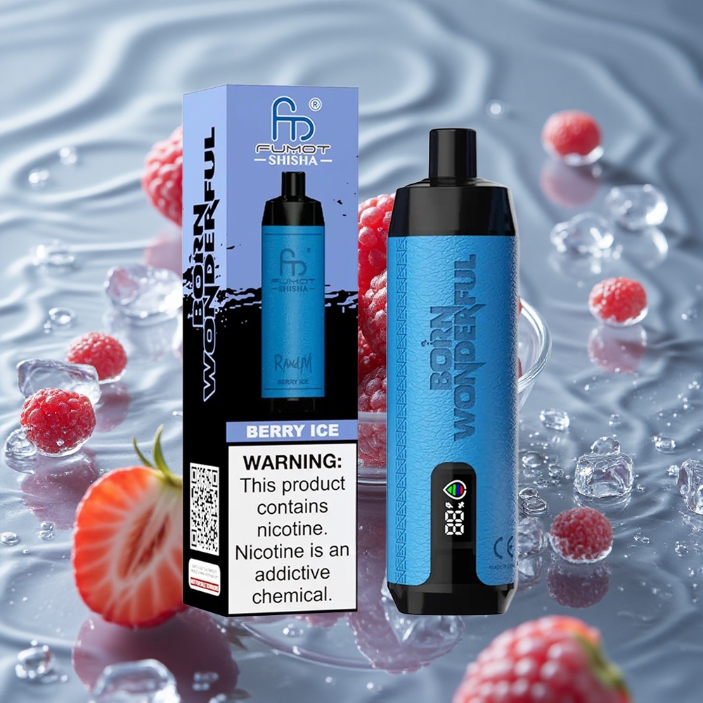 RandM Fumot Shisha 10000 Puffs Vienkartinis Vape Uogų Ledas