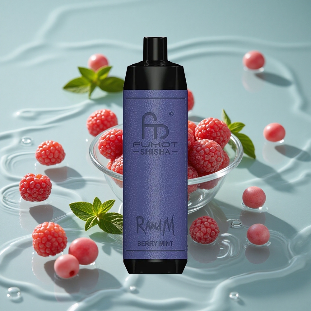 RandM Fumot Shisha 10000 Puffs Vienkartinis Vape Uogų Mėta