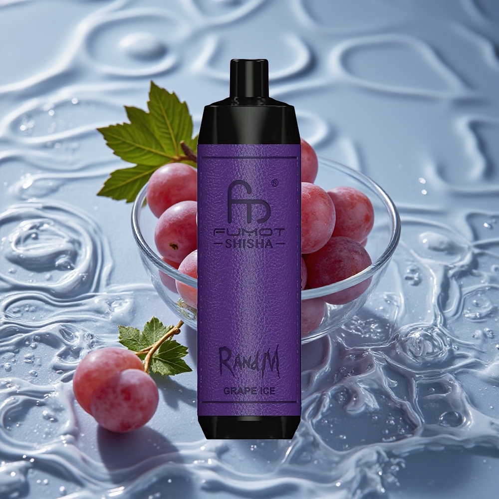 RandM Fumot Shisha 10000 Puffs Vienkartinis Vape Vynuogių Ledas