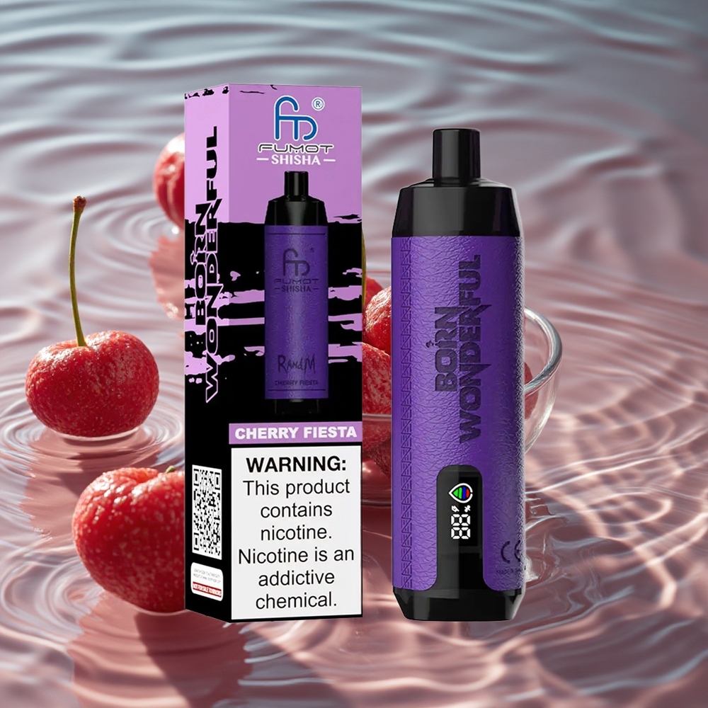 RandM Fumot Shisha 10000 Puffs Vienkartinis Vape Vyšnių Šventė