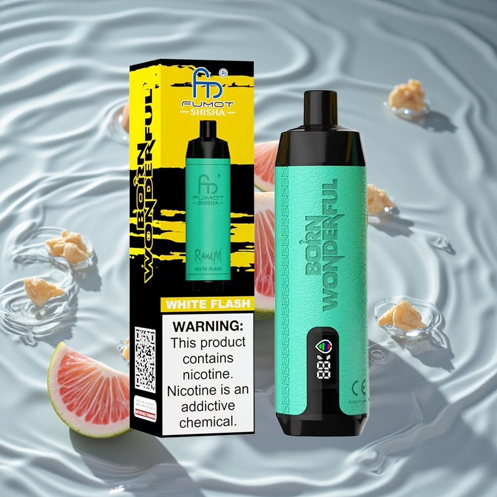 RandM Fumot Shisha 10000 Puffs Vienkartinis Vape White Flash