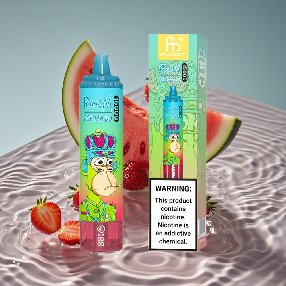 RandM Fumot Tornado 15000 Puffs 25ml Braškė Arbūzas