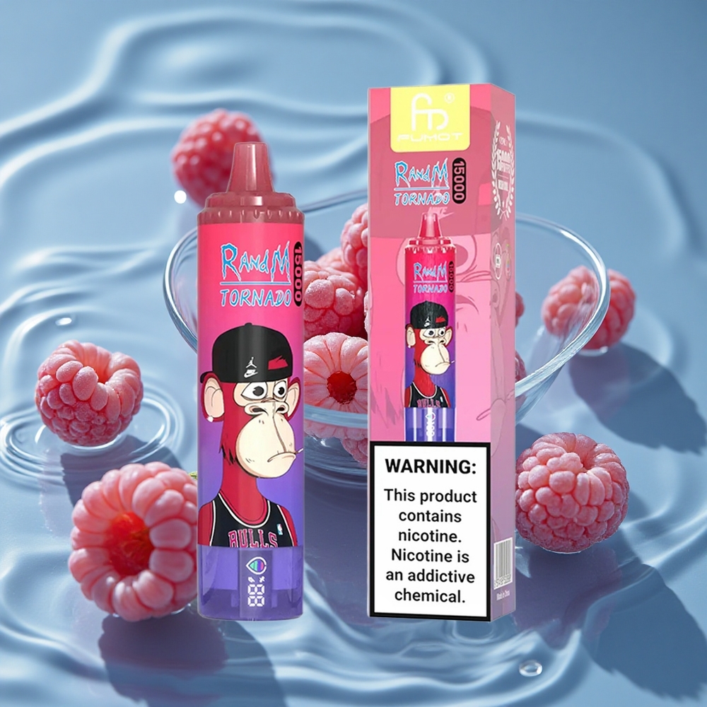 RandM Fumot Tornado 15000 Puffs 25ml Mėlynųjų Aviečių