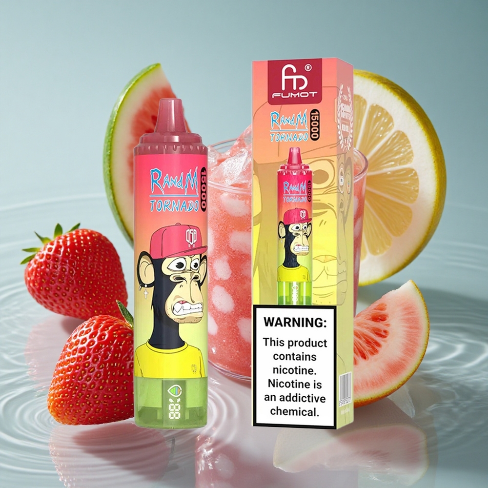RandM Fumot Tornado 15000 Puffs Braškių Arbūzų Limonadas