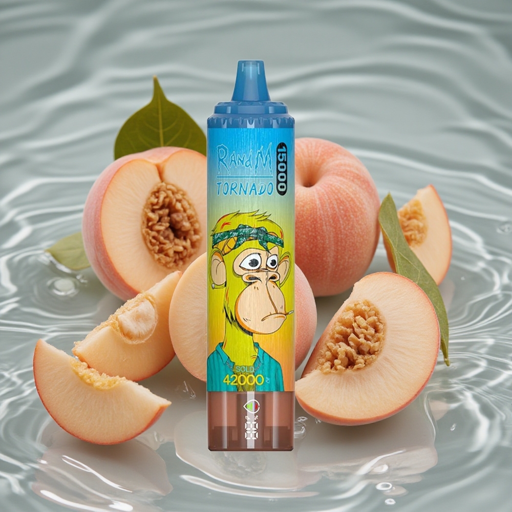 RandM Fumot Tornado 15000 Puffs Persikų Mango Vienkartinis Vape