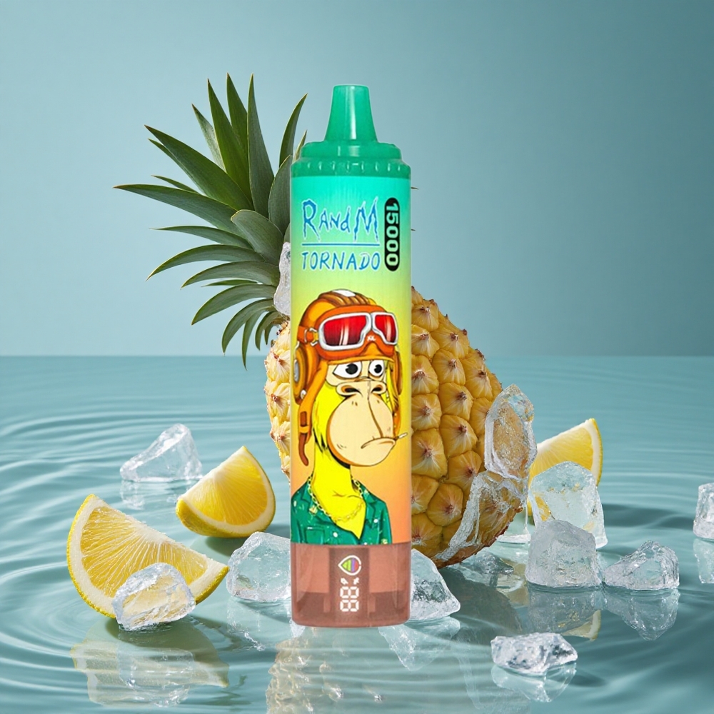 RandM Fumot Tornado 15000 Puffs Vienkartinis Vape Ananasų Ledas