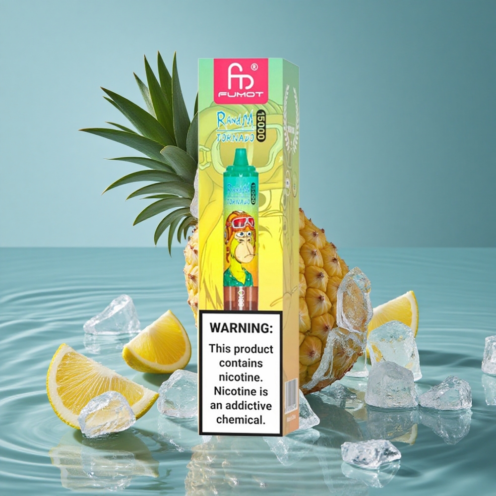 RandM Fumot Tornado 15000 Puffs Vienkartinis Vape Ananasų Ledas