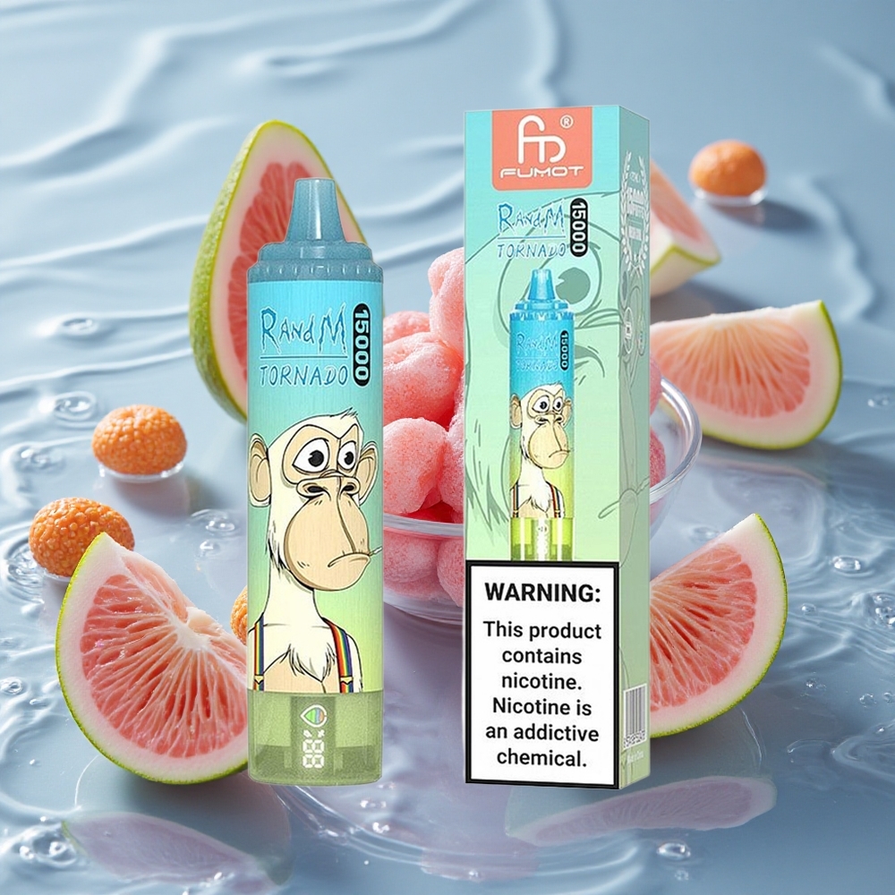 RandM Fumot Tornado 15000 Puffs Vienkartinis Vape Ledinė Uogienė