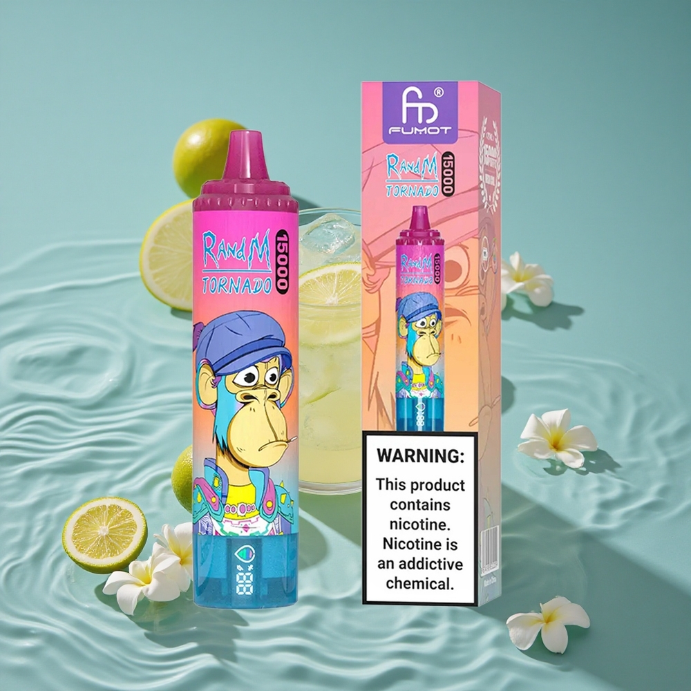 RandM Fumot Tornado 15000 Puffs Vienkartinis Vape Limonadas