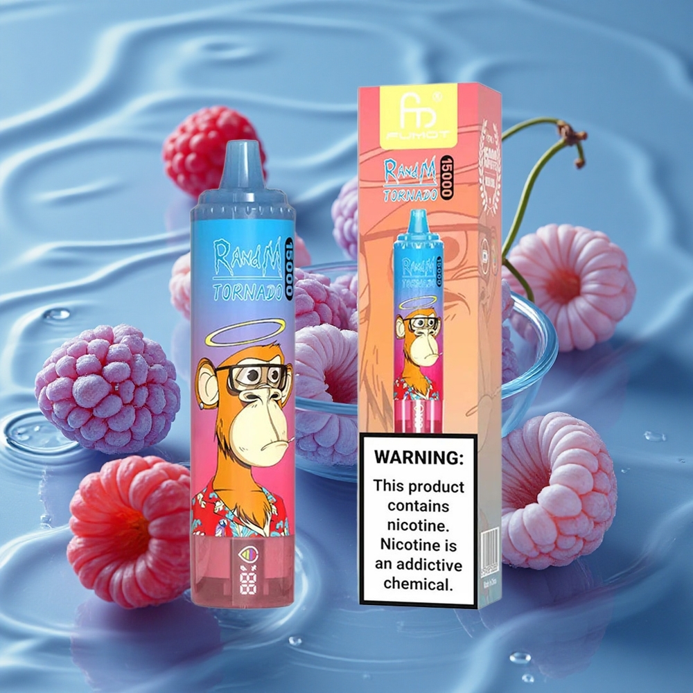 RandM Fumot Tornado 15000 Puffs Vienkartinis Vape Mėlynųjų Serbentų Vyšnių