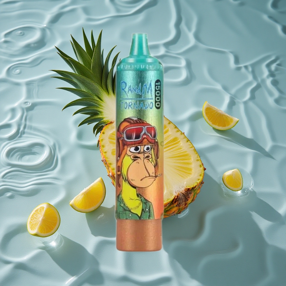 RandM Fumot Tornado 15000 Puffs Vienkartinis Vape Šalta Ananasas