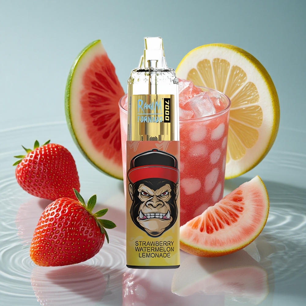 RandM Fumot Tornado 7000 Puffs Vienkartinis Vape Braškių Arbūzu Limonadas